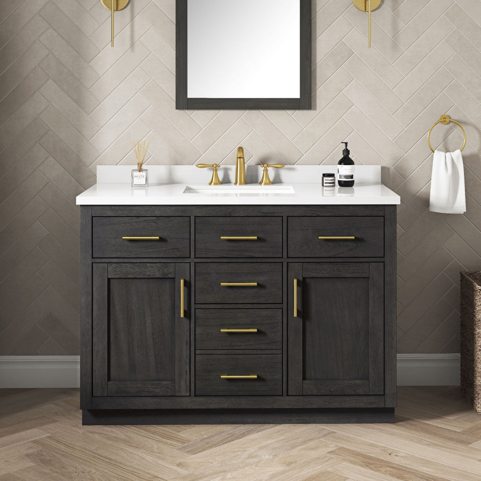 OVE Decors Bailey Vanity, Sahara Birch, 48"