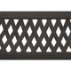 vidaXL Outdoor Patio Bench Garden Park Steel Bench with Armrests Black Steel