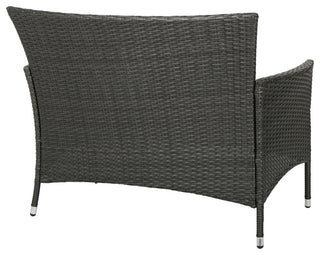 GDF Studio 2-Piece Fidelor Outdoor Gray PE Wicker Set