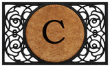 Armada Circle Monogram Doormat 18"x30", Letter C