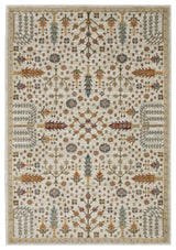Adeline Ancient Traditions Ivory/Gold Area Rug 7'10" x 10'10"