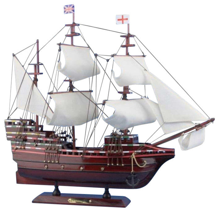 Mayflower, Wooden Model Boat, 20"