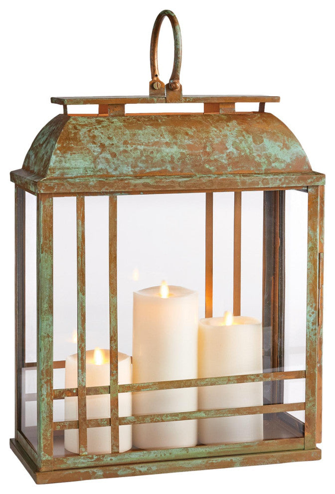 Elegant Vintage Style Distressed Bronze Multi Pillar Candle Holder Tall Rustic