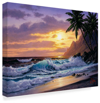 "Sunset Beach 3" by Anthony Casay, Canvas Art, 24"x18"
