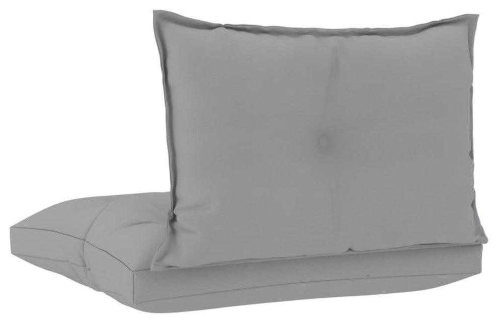 Vidaxl Pallet Sofa Cushions 2-Piece Gray Fabric