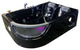 Whirlpool Bathtub Black 72"x48" Hot Tub Double Pump With Heater, Orion