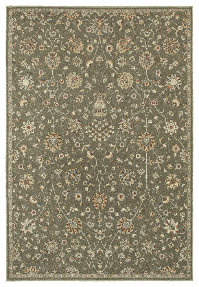 Oriental Weavers Pasha Collection Grey/Multi Floral Indoor Area Rug 6'7"X9'6"