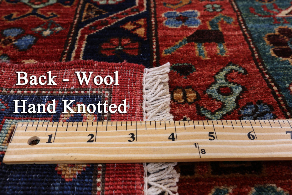 5' 2" X 7' 8" Hand-Knotted Shall Persian Gabbeh Wool Rug Q5002