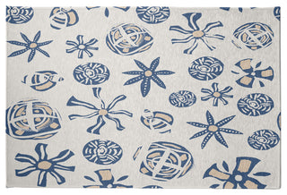 Fossil Formation Rug, Light Blue, 3'x5'