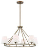 Crystorama Keenan Six Light Chandelier KEE-A3006-VG