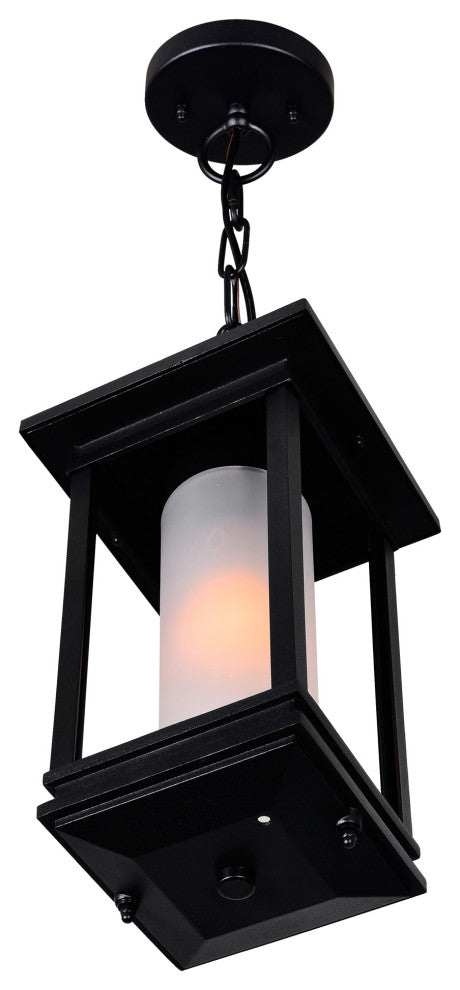 Granville 1 Light Black Outdoor Hanging Light