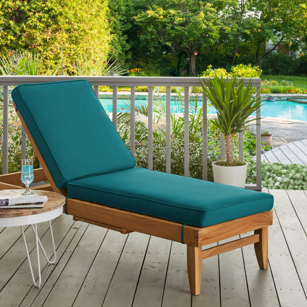 Mozaic Home Spectrum Peacock Outdoor/Indoor Chaise Lounge Cushion 78x21x3"