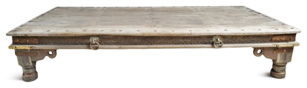 Consigned Vintage Teak Takhat Coffee Table 2