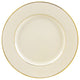 Cream Double Gold Dinner Plates, Set of 6
