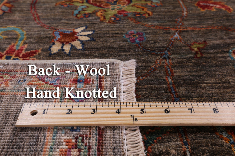 4' 10" X 6' 7" Persian Tabriz Hand Knotted Wool Rug Q5787