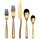 Arte Flatware Set, Ice Gold, 5 Pcs.