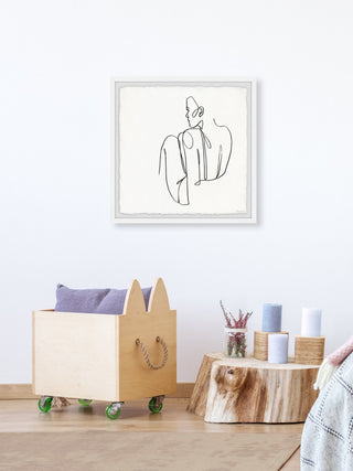 "On the Floor" Framed Painting Print, 24x24