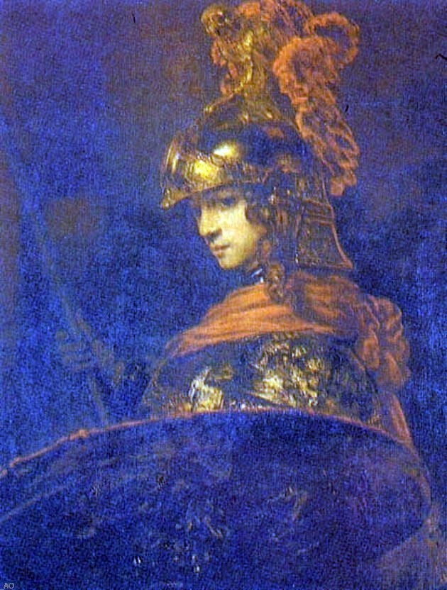 Rembrandt Van Rijn Alexander the Great, 21"x28" Wall Decal Print