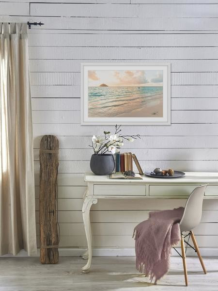 "Fluffy Rises" Framed Painting Print, 18"x12"