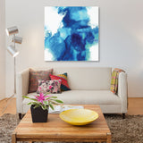 "Ascending In Blue I" by Daniela Hudson, Canvas Print, 18"x18"