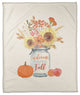 Welcome Beautiful Fall 50"x60 Fleece Throw Blanket