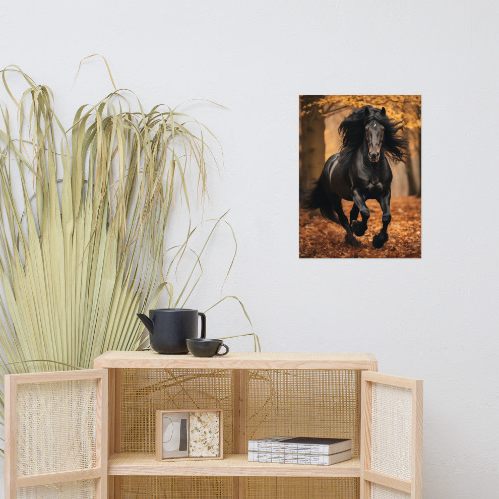 A Brush with Freedom Rustic Photorealism Digital Artwork Loose Art Print, 18" X 24"
