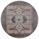 Ahgly Company Indoor Round Mid-Century Modern Area Rugs, 5' Round