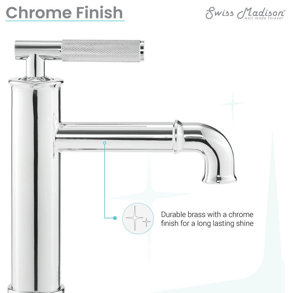 Avallon Single Hole, Single-Handle Sleek, Bathroom Faucet, Chrome