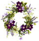 22 Mixed Flower Artificial Wreath