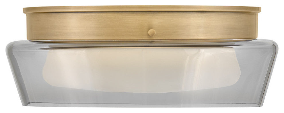 Fredrick Ramond Demi Medium Flush Mount, Heritage Brass