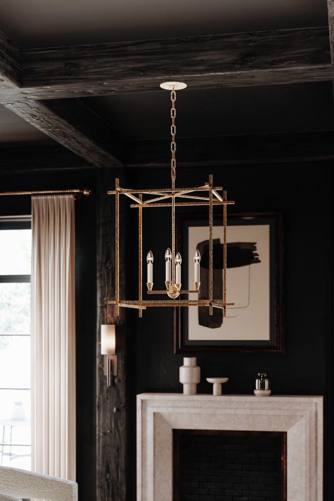 Troy Lighting F1097 Huck 4 Light 22"W Taper Candle Multi Light - Vintage Gold