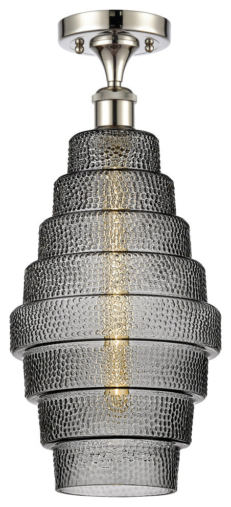 Innovations 516-1C-PN-G673-8-LED 1 Light Semi-Flush Mount, Polished Nickel