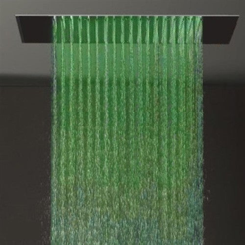 Recessed Color Changing Water Powered LED Shower Head