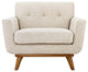 Engage Upholstered Armchair, Beige