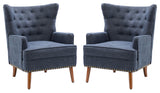 Armchair Set of 2, Navy