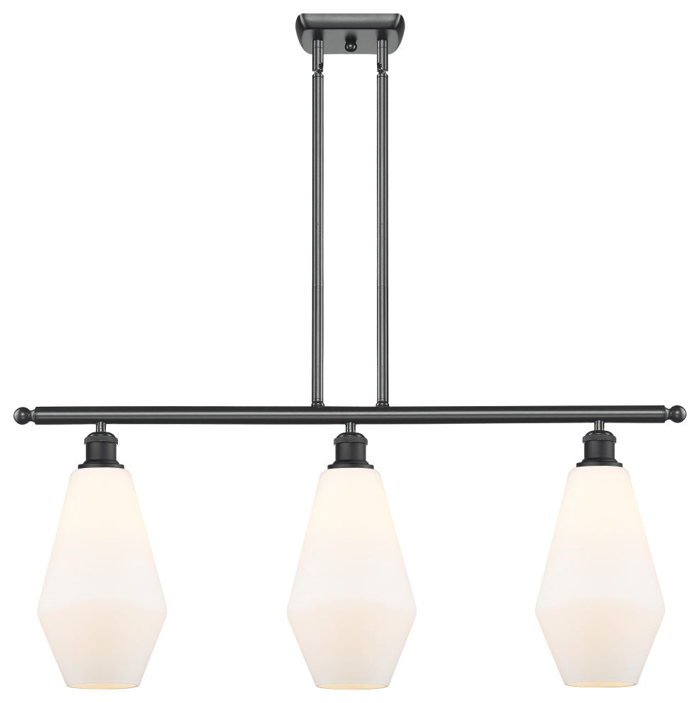 Innovations 516-3I-BK-G651-7-LED 3-Light Island Light, Matte Black