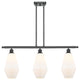 Innovations 516-3I-BK-G651-7-LED 3-Light Island Light, Matte Black