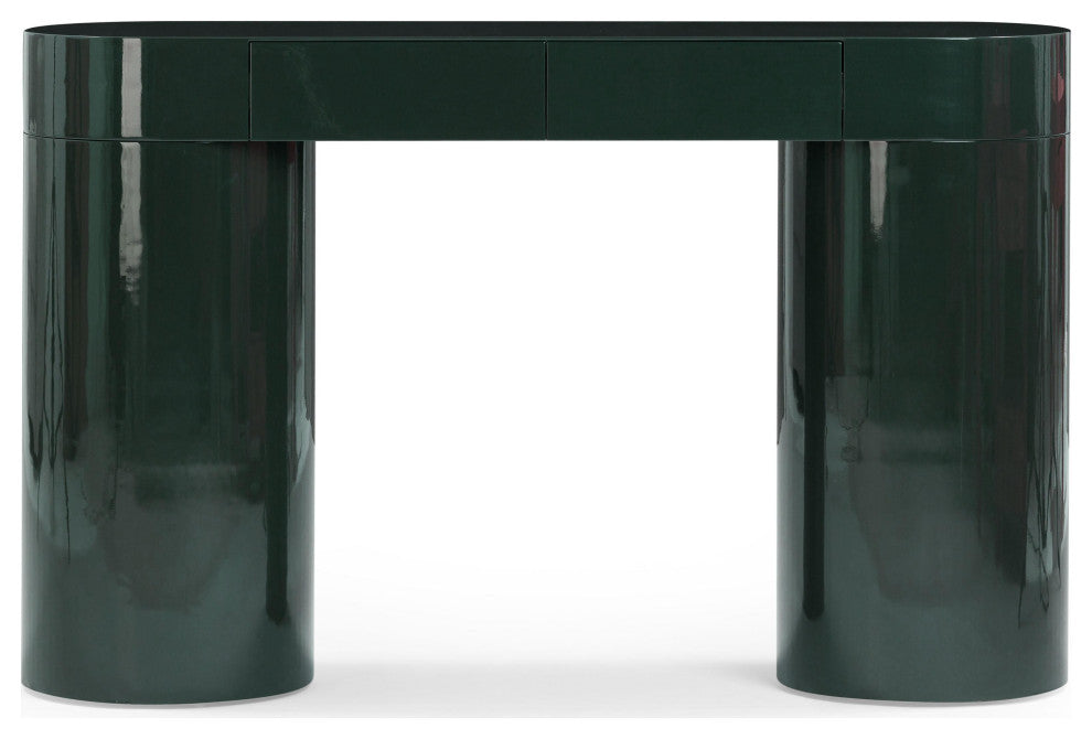 Mira High Gloss Console Table, Green