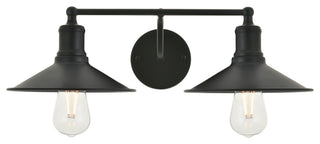 Elegant Lighting LD4033W21 Etude 2 Light 21"W Bathroom Vanity - Black
