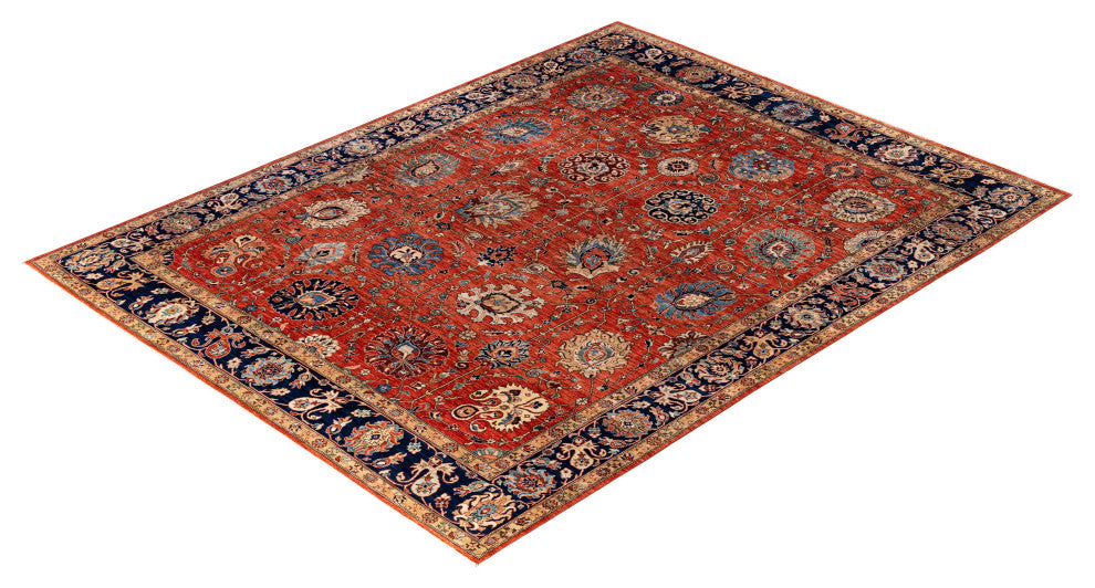 Serapi One-of-a-Kind Hand-Knotted Area Rug Red, 9'2" x 12'1"