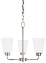 Generation Lighting Lighting 3-Light Chandelier, Brushed Nickel