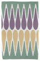 30x60" Multi Colored Prints, Geometric Print Beach Towel, Green Multi