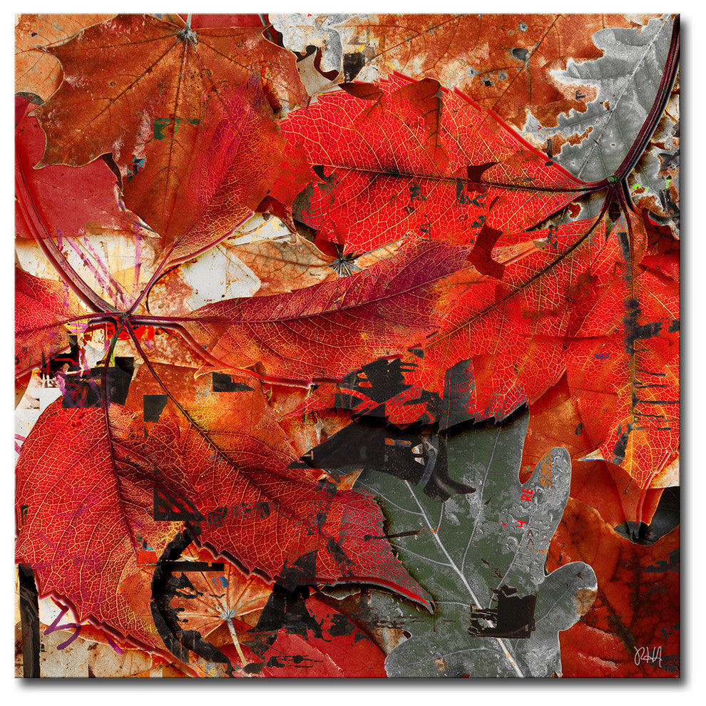 Fall Ink XIX, Canvas Wall Art, 30"x30"