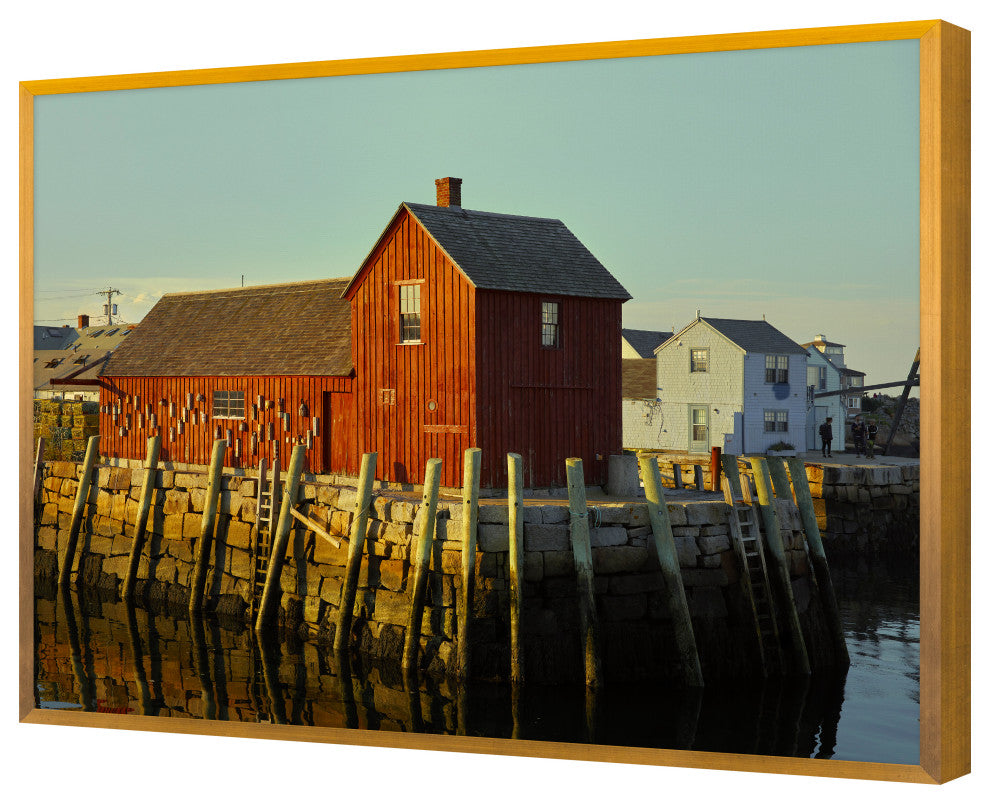 Wharf Fine Art Print, Gold, 20"x25"