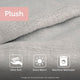 Metallic Printed Plush Comforter Set with Throw Pillow