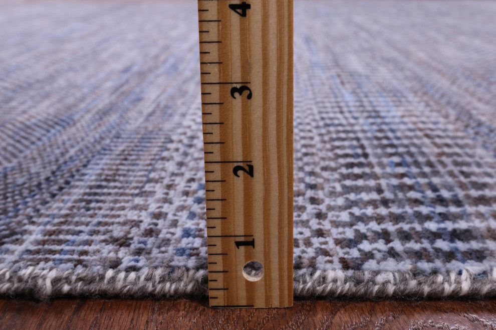 5' 3" X 33' 3" Savannah Grass Hand Knotted Wool and Silk Rug Q11984
