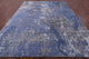 9' 0" X 12' 1" Abstract Handmade Wool and Silk Rug Q8651