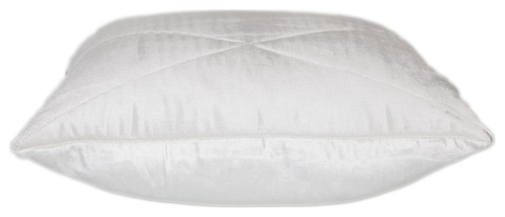 Parkland Collection Koko White Throw Pillow, Square