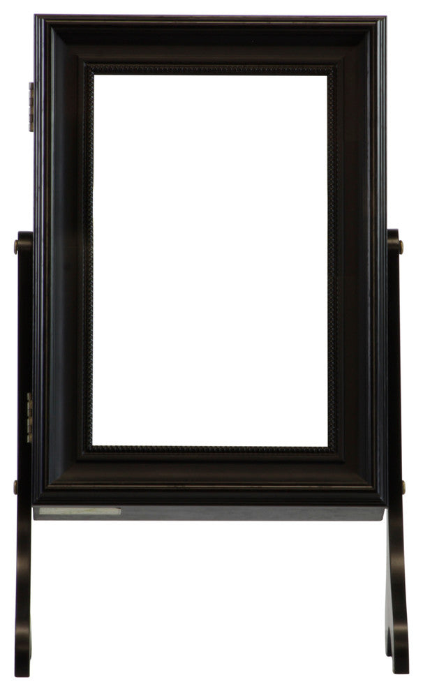 Charlotte Tabletop Jewelry Armoire, Black