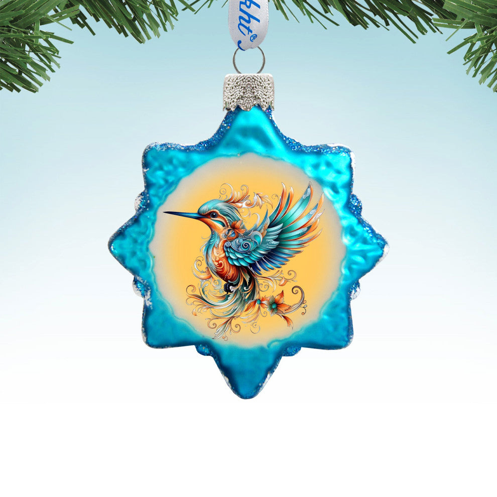 Fairy Bird Mercury Glass Ornaments Christmas Decor